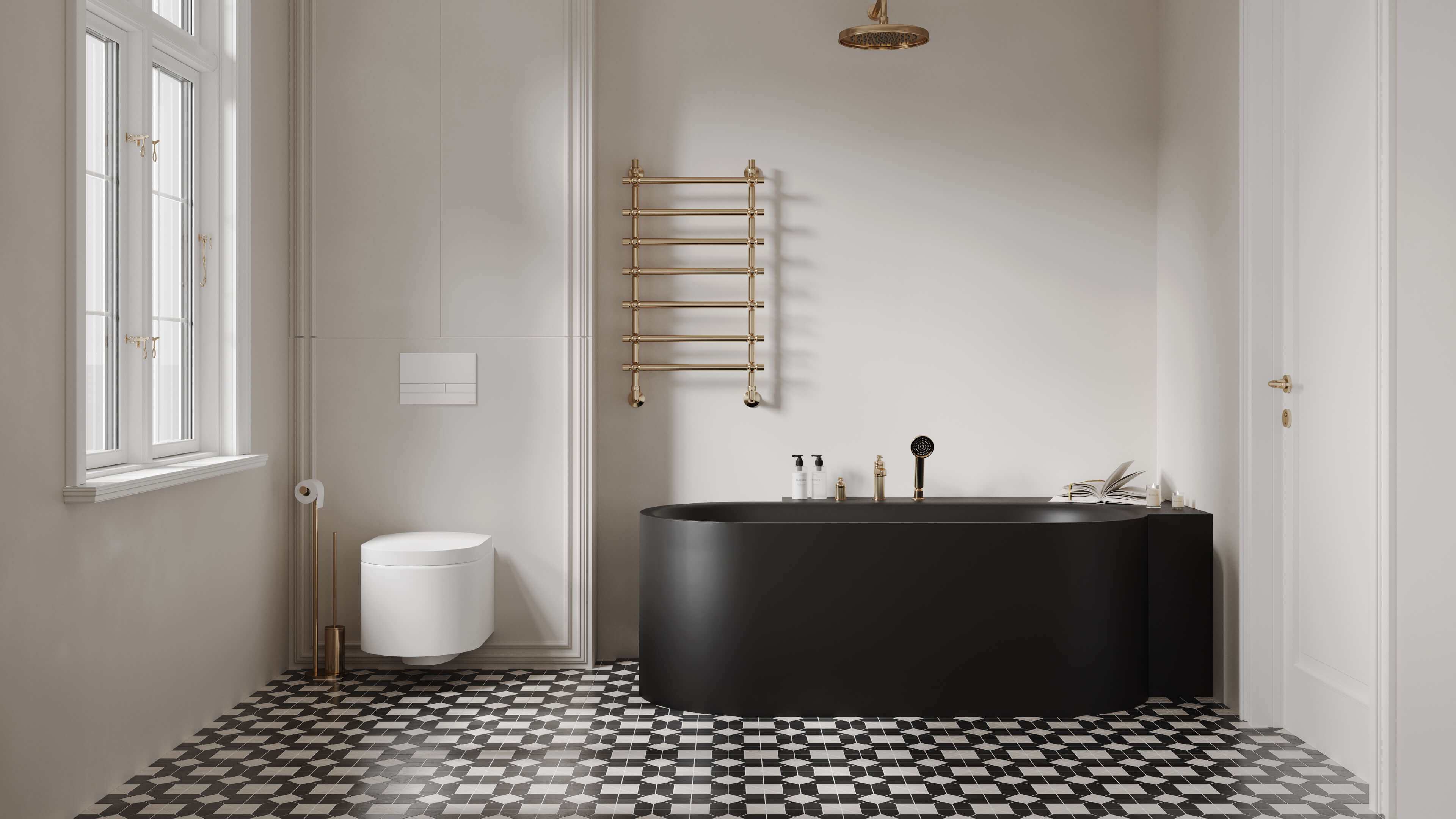 Парижский шик в монохромном интерьере